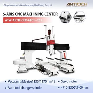 China Factory 5 Axis CNC Machining Router for Various Non-Metallic Molds with Controller Gantry Large Milling Machine