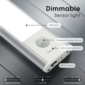 24inch Indoor Wireless Under Cabinet Lighting with USB Rechargeable