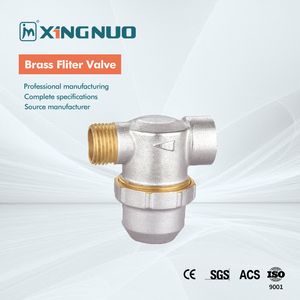Brass Forged Brass Filter with Nickel Plating FT1005
