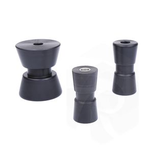 Customized Molded Black Industrial Rubber Marine Shaft Keel Roller