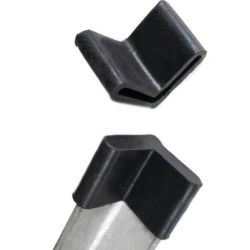 L Shaped Furniture Black Rubber Foot Custom 1 Angle Iron Rubber Feet Anti Vibration Rubber Product