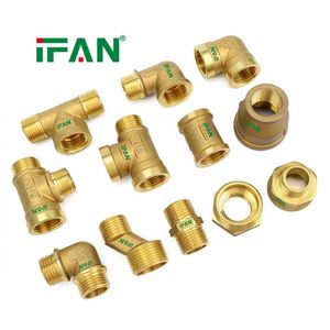 Ifan High Performance Brass Fittings Plumbing Threaded Connector Female Male Brass Fittings