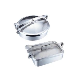 Wenzhou Sanitary Stainless Steel 304 316L Pressure Round Tank Door Manhole Cover
