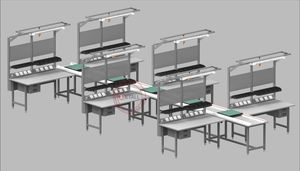Detall Heavy-Duty Workbench Conveyor for Efficient Material Handling Solutions