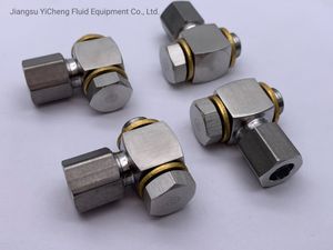 Connection Copper Tube Od 8 mm Banjo Double Ferrule Hydraulic Tube Fittings