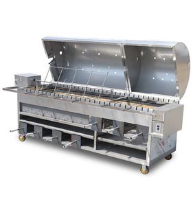 Combination Grill, Chicken Grill, Pig Grill, Commercial Stainless Steel Smokeless Grill