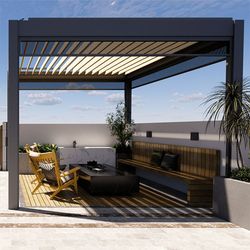 Low-Maintenance Aluminium Profile Extrusion Pergola for Park