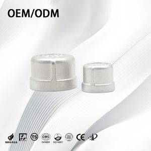 Stainless Steel Industrial Precision Casting NPT Tube End Cap for Connecting Pipe