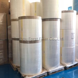 Forst High Efficient 120GSM White/Blue Cellulose Polyester Synthetic Air Filter Paper Roll