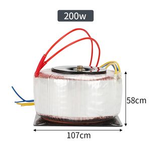 High Quality AC to AC Toroidal Transformer BOD Series BOD-200 200W 220V Input Voltage Industrial Ring Electric Transformer