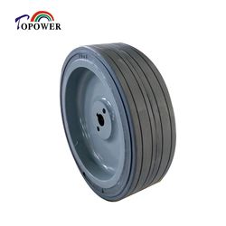 Non Marking Solid Wheel Assy Scissor Lift Aerial Platform Wheel for Genie Gr12 Gr15 Gr20 (10X3 254X76)