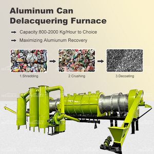 Customized Horizontal Can Decoating Furnace Smoke-Free Industrial Aluminum Can Paint Removal Equipment Aluminum Can Recycling Plant