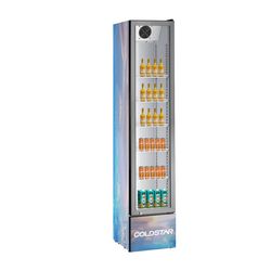 Commercial 160L Glass Display Fridge Ultra Vertical Thin Refrigerator