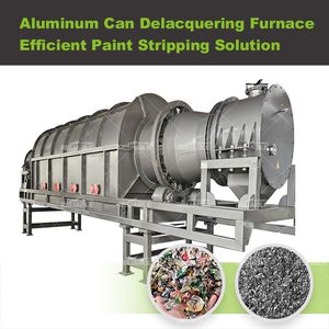 Continuous Automatic Aluminum Can Decoating Furnace Eco-Friendly Ubc Paint Removal for Metal Recycling Aluminum Can Recycling Plant