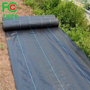 White Color UV Resistant Woven Ground Cover PP Weed Control Mat