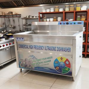 Restaurant Use Fast-Rinse Stain-Removing Compact Ultrasonic Dishwashing Machine