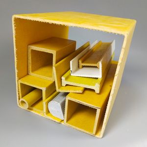 GRP FRP Fiberglass Pultruded Pultrusion Profile Square Rectangular Tube