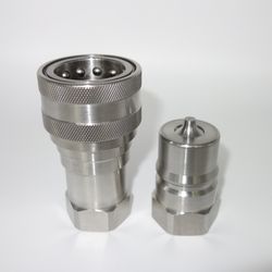 Naiwo Coupling Manufacture Hydraulic Quick Connector ISO-B Quick Coupler (Stainless)
