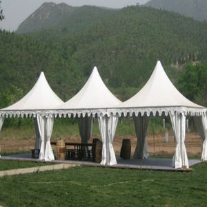 Outdoor White PVC Garden Gazebo Marquee Canopy Wedding Party Pagoda Tent