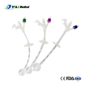 Medical Disposable Silicone Gastrostomy Feeding Catheter Tube 3 Way with Y Port