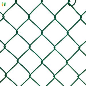 PVC Post Chain Link Fence 6FT Green Chain Link Fence
