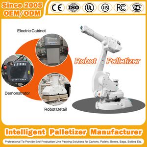 Ex-Factory Price Robot Palletizer for Ton Bag/Wooden Case/Carton/Bag/Brick/Sheets/Cleaning Supplies/Skin Care Products Factory