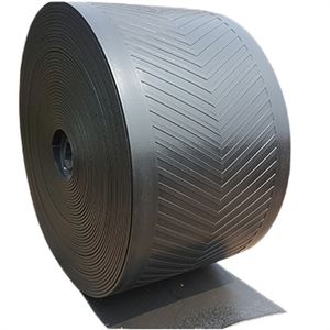 Heat Resistant Wear Resistance Industrial Conveyor Belt Nylon Canvas Chevron Rubber Conveyor Belt