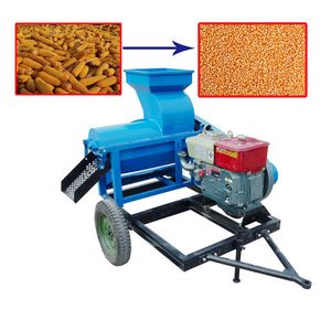 Maize Thresher Maize Corn Threshing Machine Corn Sheller with Diesel Engine Mobile