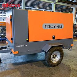 Screw Diesel Air Compressor Industrial Diesel Portable Mining Air Compressor Heavy Duty Movable Air Compressor