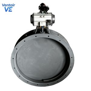 Durable Round Ventilation Butterfly Valve with Pneumatic Actuation