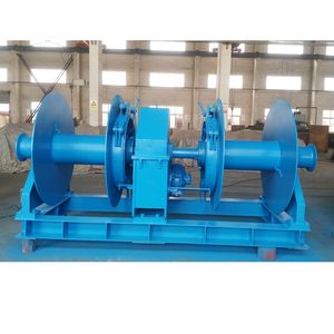 Underground Mining Double Speed Hoisting Winch Industrial Mini Metal Ore Tunnel Electric Electric 3ton Hydraulic Double Drum Trawl Winch for Fishing Boat