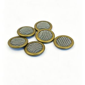 Brass-Edged Stainless Steel Filter Discs for Servo Valves