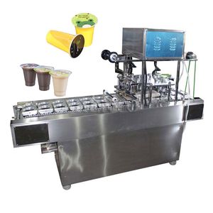 High Quality Automatic Cup Filling Sealing Machine / Liquid Filling Machine