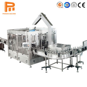 Rotary 3-in-1 Glass Bottle Beer Vodka Wine Filling and Packaging Machine