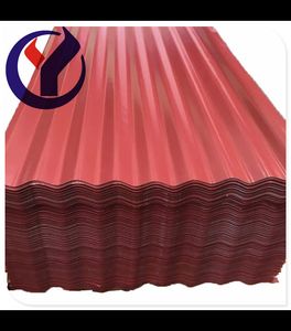 Maroon Galvanized Corrugated Color Roofing Steel in Wuxi