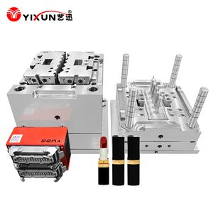 ISO9001 Certified Factory Plastic Mold Manufacturer Custom Injection Molding Parts ABS Nylon Acrylic HDPE PC Plastic Molded Items Lipstick Cosmetic Packaging