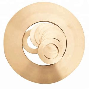 Fastener Brass Copper Colored Metal Round Flat Fender Washers Sealing Gasket Ring Washer Casting