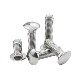Carriage Bolts Stainless Steel Carbon Steel Fasteners for Sign Posts