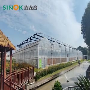 Galvanized Steel Po/PE Plastic Film Greenhouse