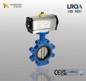 Lugged Butterfly Valve with Pneumatic Actuator Acs Wras Certificate