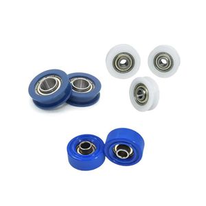 Custom Injection Molded Plastic Pulley Wheel Single Row Plastic Nylon Ball Bearing Pulley Wheel
