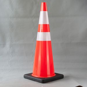 90cm 36inch Road Safety Flexible Reflective PVC Traffic Cone