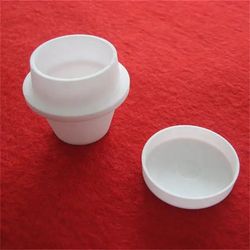 99% Alumina Ceramic Thermal Analysis Crucible Al2O3 Melting Cylinder with Lids