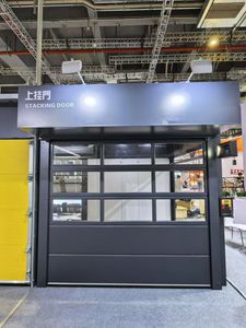 Stylish Stacking Garage Door with Optional Electric Features