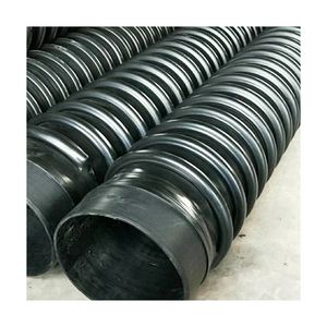 48 Inch Sn4 Sn8 Large Size HDPE Polyethylene Double Wall Corrugated Pipe Plastic Culvert Krah Pipe