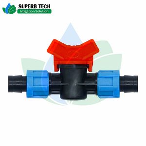 Farm Irrigation Equipment Drip Tape Fitting Control Valve Lock Tape Coupler Mini Valve