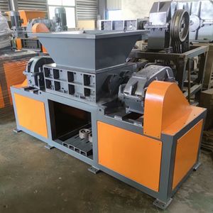 Stainless Metal Shredder / Wood Double Shaft Shredder Machine