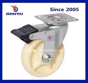 Swivel Mounting Medium Heavy Duty Castors with Double Brake