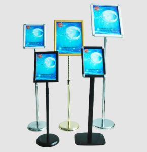 Supermarket Pop Poster Snap Frame Display Stand
