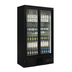 Commercial Double-Door Vertical Display Beer Freezer